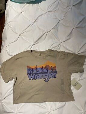 NWT oversized wrangler semi crop